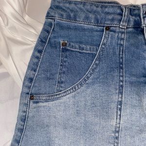 Jean miniskirt